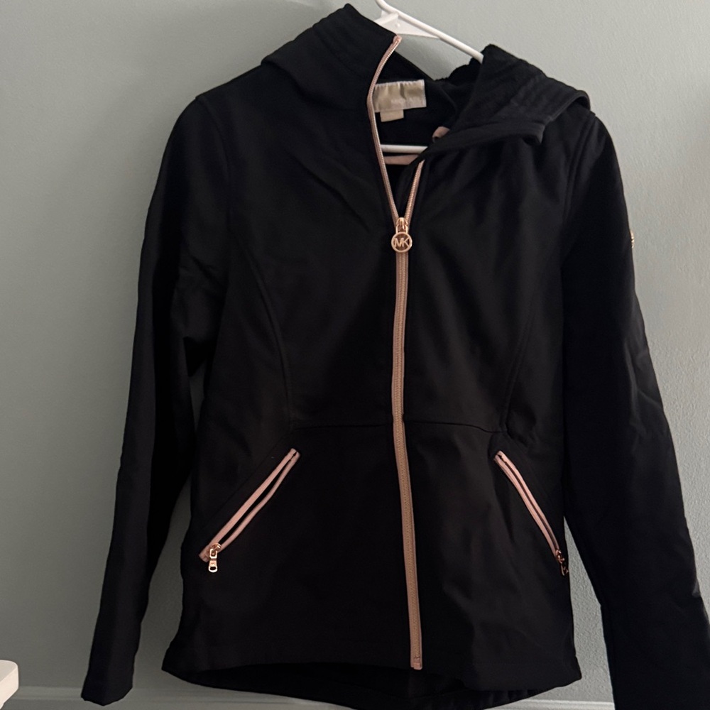 MICHAEL Michael Kors Black Jacket with Pink Accents